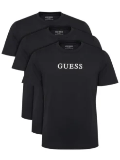 Guess Komplet t-shirtów U6GG04 KCAM1 Czarny Regular Fit