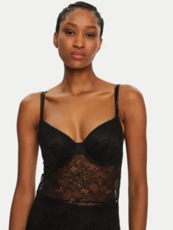 Guess Koszula nocna O5RK00 KBGT0 Czarny Regular Fit