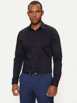 Guess Koszula Sunset M1YH20 W7ZK1 Granatowy Slim Fit