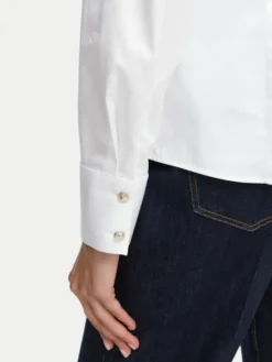 Guess Koszula W6YH10 W2752 Biały Slim Fit