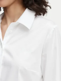 Guess Koszula W6YH10 W2752 Biały Slim Fit