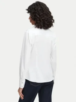 Guess Koszula W6YH10 W2752 Biały Slim Fit