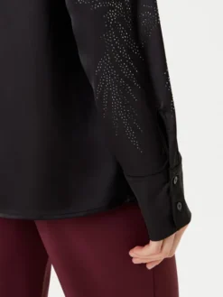 Guess Koszula W5YH40 WFQC2 Czarny Regular Fit