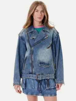 Guess Kurtka jeansowa W5YN70 D4XYZ Niebieski Regular Fit