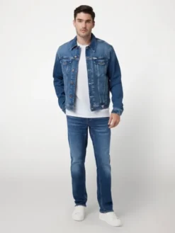 Guess Kurtka przejściowa 166649 Niebieski Classic Fit