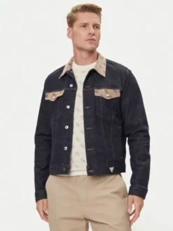 Guess Kurtka przejściowa 177333 Niebieski Classic Fit