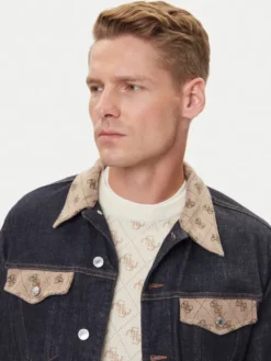 Guess Kurtka przejściowa 177333 Niebieski Classic Fit