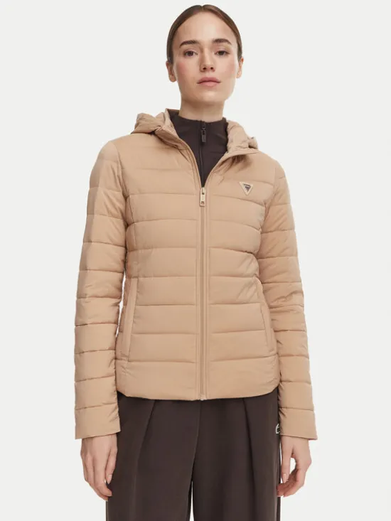 Guess Kurtka przejściowa V4YL04 WF3X0 Beżowy Regular Fit