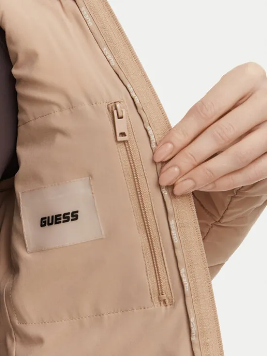 Guess Kurtka przejściowa V4YL04 WF3X0 Beżowy Regular Fit