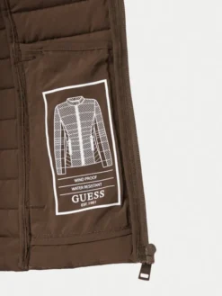 Guess Kurtka przejściowa W6YL16 W2891 Brązowy ciemny Slim Fit