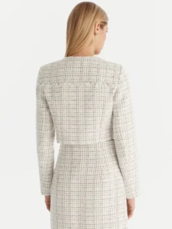 Guess Kurtka przejściowa W5YN44 WHDB2 Biały Regular Fit