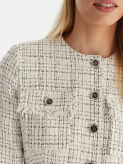 Guess Kurtka przejściowa W5YN44 WHDB2 Biały Regular Fit
