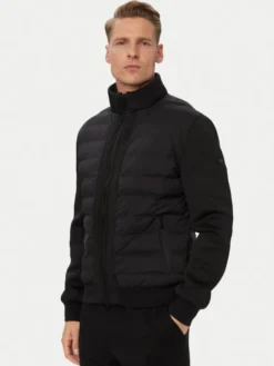 Guess Kurtka przejściowa Z6YL09 W3515 Czarny Regular Fit