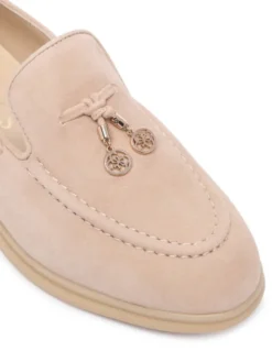 Guess Loafersy Aryanai FLTNAI SUE14 Beżowy jasny