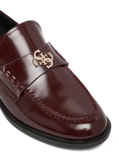 Guess Loafersy FLPBVL ELE14 Bordowy