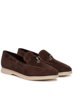 Guess Loafersy FLTNAI SUE14 Brązowy