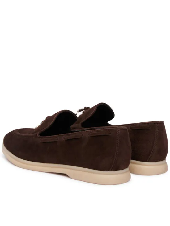 Guess Loafersy FLTNAI SUE14 Brązowy