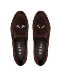 Guess Loafersy FLTNAI SUE14 Brązowy