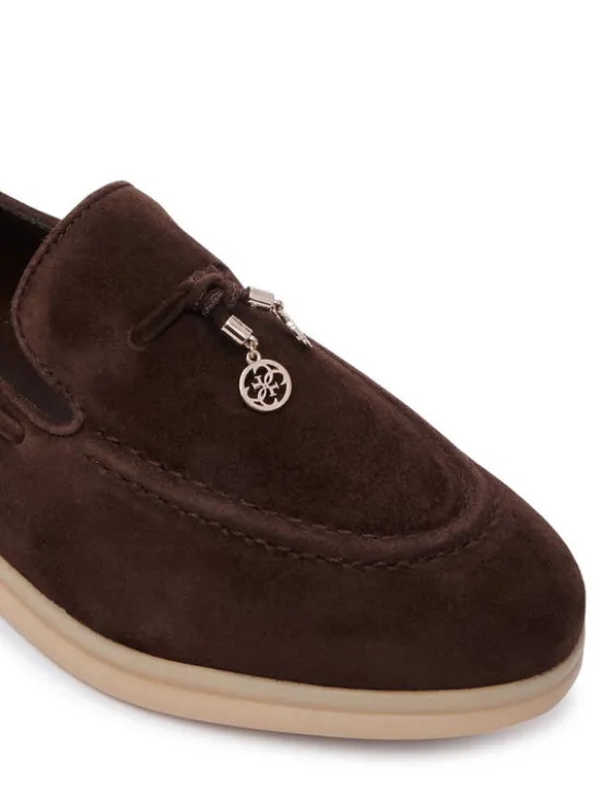 Guess Loafersy FLTNAI SUE14 Brązowy