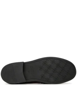 Guess Loafersy FLTSH3 LEA14 Bordowy