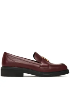 Guess Loafersy FLTSH3 LEA14 Bordowy