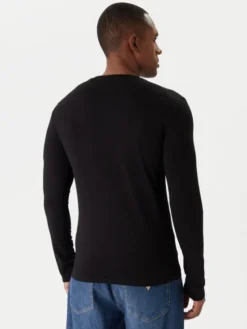 Guess Longsleeve M2YI08 J1314 Czarny Slim Fit