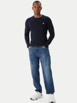 Guess Longsleeve M2YI28 J1314 Granatowy Slim Fit