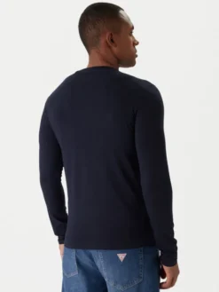 Guess Longsleeve M2YI28 J1314 Granatowy Slim Fit
