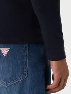 Guess Longsleeve M2YI28 J1314 Granatowy Slim Fit