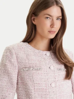 Guess Marynarka W6RL54 WJ632 Różowy Regular Fit