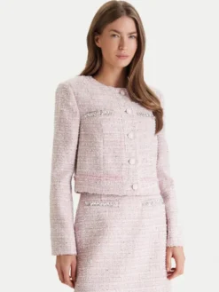 Guess Marynarka W6RL54 WJ632 Różowy Regular Fit