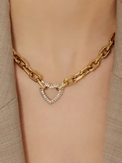 Guess Naszyjnik JUBN05 015JW Złoty
