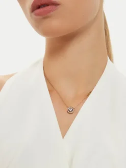 Guess Naszyjnik JUBN04 667JW Złoty