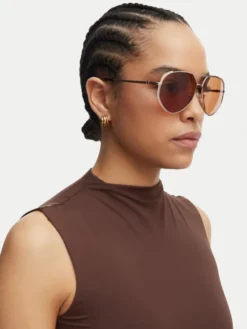 Guess Okulary przeciwsłoneczne GU00219 Złoty