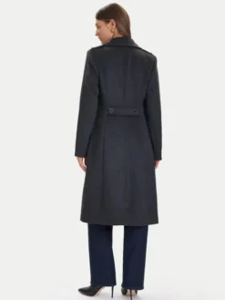 Guess Płaszcz wełniany W5BL19 W2642 Szary Regular Fit