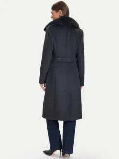 Guess Płaszcz wełniany W5BL19 W2642 Szary Regular Fit