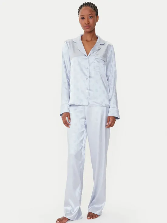 Guess Piżama O5BX05 W4732 Beżowy Regular Fit