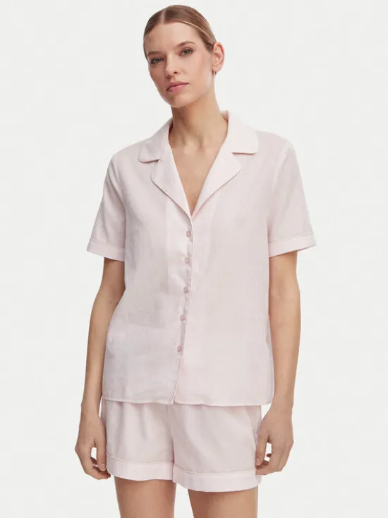 Guess Piżama O6GX00 WN011 Różowy jasny Regular Fit
