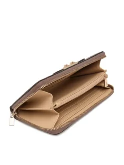 Guess Portfel Carmella Slg SWPD22 25146 Brązowy jasny