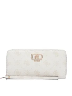 Guess Portfel Emelie Logo Slg SWGP99 28146 Kremowy