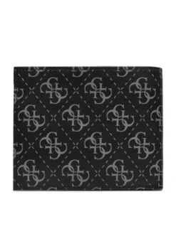 Guess Portfel Vezzola Leather Slg SMVELE LEA20 Czarny