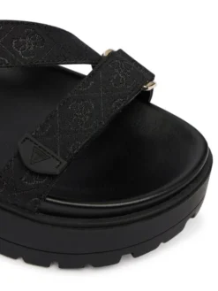 Guess Sandały FLJFTT FAL03 Czarny
