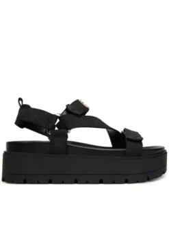 Guess Sandały FLJFTT FAL03 Czarny