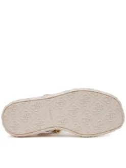 Guess Sandały FLJLAN ELE03 Écru