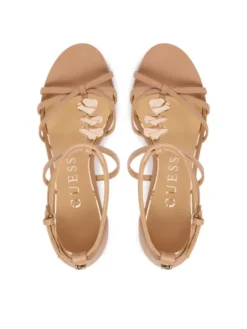 Guess Sandały FLTCHA ELE03 Beżowy
