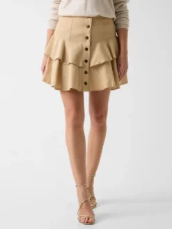 Guess Spódnica mini 182627 Beżowy Classic Fit