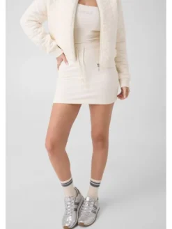 Guess Spódnica mini 183415 Biały Classic Fit