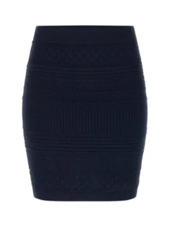 Guess Spódnica mini 182024 Niebieski Classic Fit