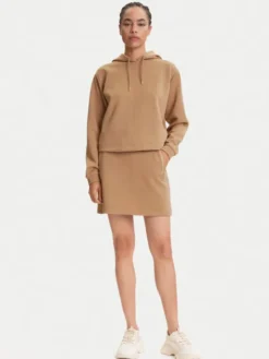 Guess Spódnica mini V5YD03 KBSL2 Brązowy Regular Fit