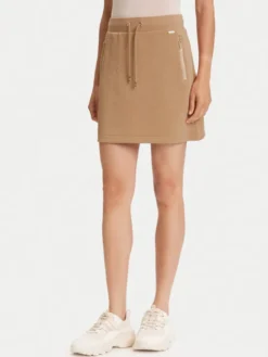 Guess Spódnica mini V5YD03 KBSL2 Brązowy Regular Fit